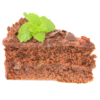 Banting deluxe chocolate cream cake slice